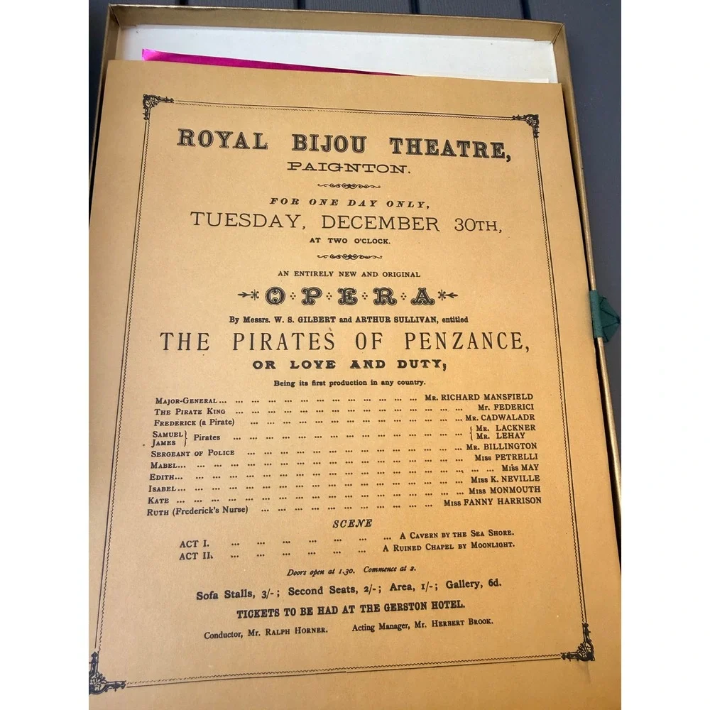 The First Night Gilbert Sullivan Heritage Press Librettos & Facsimiles Box Set